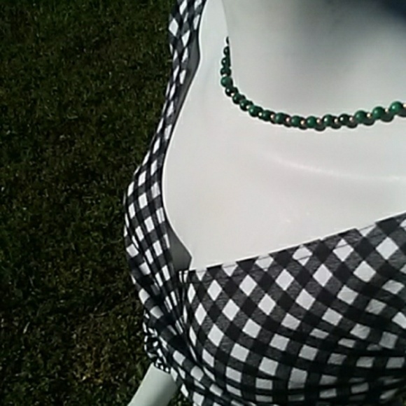 𝅺NWT - Boohoo- Tina Gingham Wrap Crop Top - Picture 4 of 11